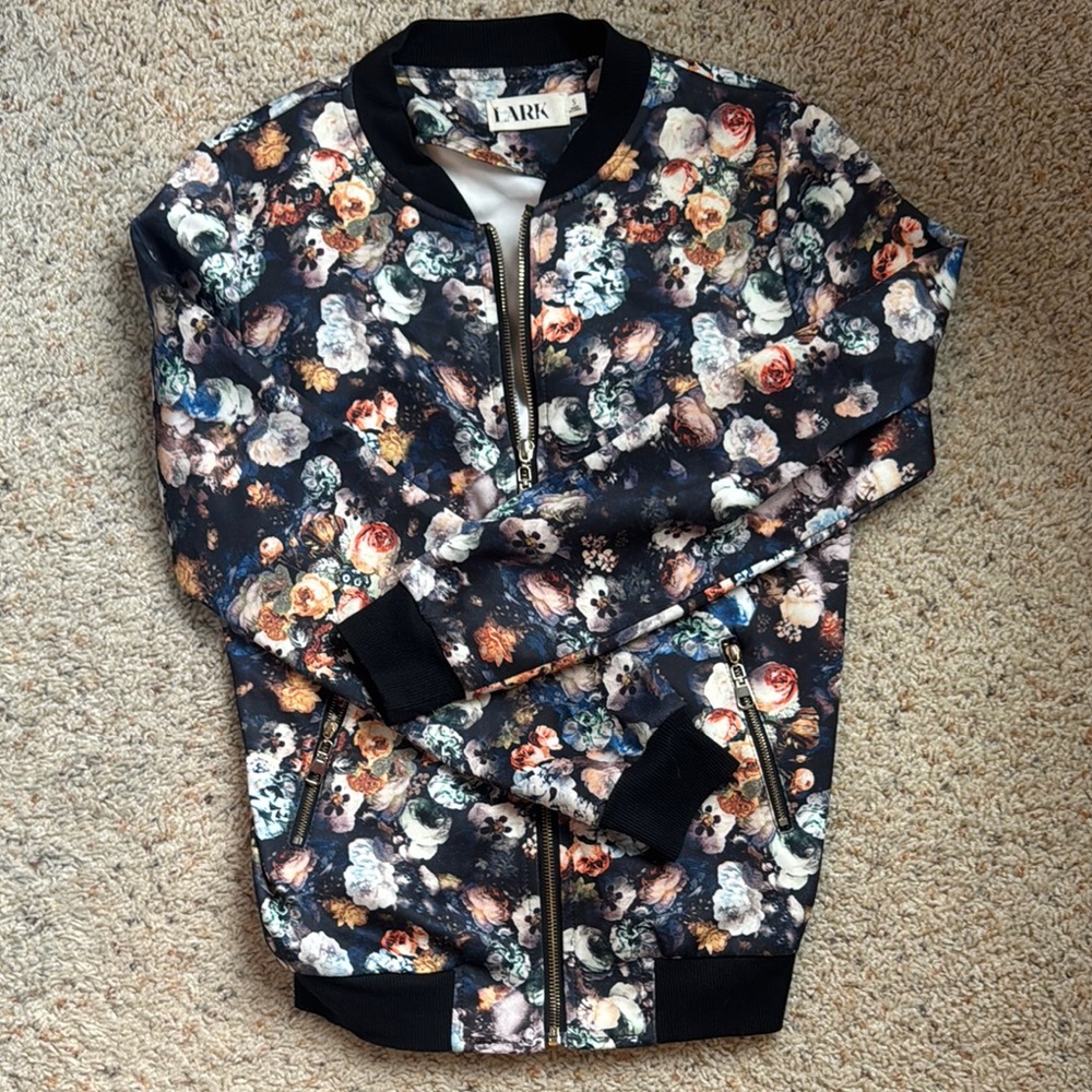 Floral Bomber Jacket
